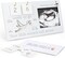Baby Sonogram Picture Frame with Countdown Weeks 4"x3" Ultrasound Photo Frames - Pregnancy Announcement Gifts for Expecting Parents, Baby Shower Gifts